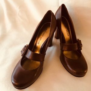 Antonio Melani Brown Block Heel shoes